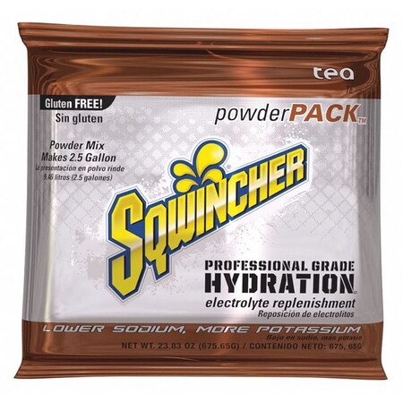 Sqwincher Tea Sports Drink Mix Powder 23.83 oz., Pk1 159016045