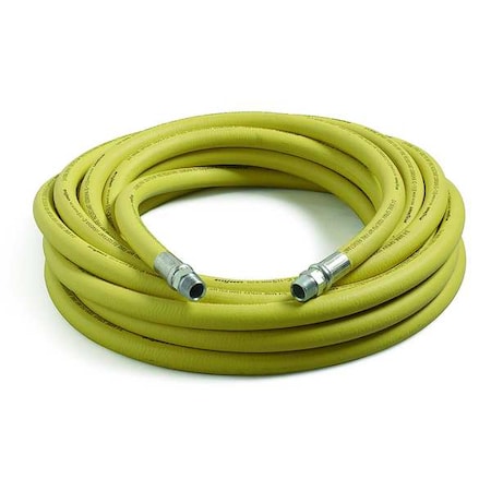 Continental 3/4" x 50 ft Nitrile Coupled Mine Air Hose 1000 psi YL MSH075-50MM-G