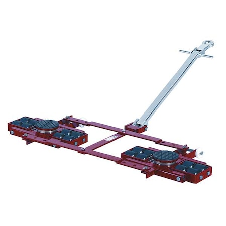 Gks-Perfekt Tandem Machine Dolly, 26,400 lb., Steel 5-10230