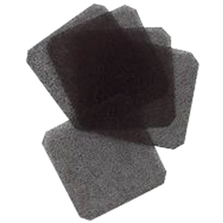 Dayton Air Filter, 45 PPI, Fan Size 3-1/8In, PK5 4YD93