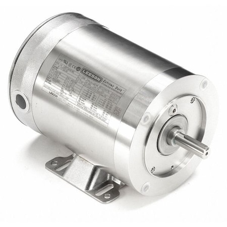 Leeson Washdown Motor, 3 Ph, TENV, 1 HP, 3450 rpm 117122.00