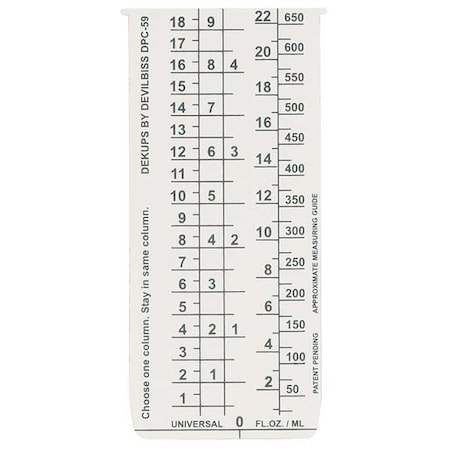 Devilbiss Disposable Measuring Guide Inserts, PK10 DPC-59-K10