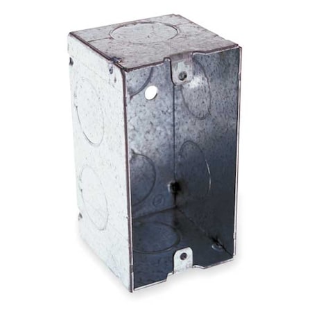 RACO Electrical Box, 16.5 cu in, Handy Box, 1 Gangs, Galvanized Zinc 674