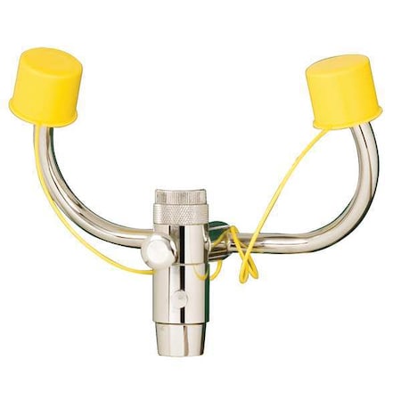 Bradley Plumbed Eyewash, Faucet Mount, Plumbed, 5 1/4 in H., 7 2/3 in W S19-200B