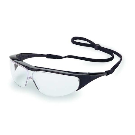 Uvex Millennia, Safety Glasses, Scratch-Resistant, Clear Lens, Black Frame, Half-Frame 11150350