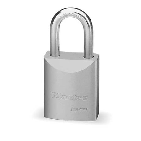 Master Lock Padlock, Keyed Alike, Standard Shackle, Rectangular Steel Body, Boron Shackle, 29/32 in W 7040KA