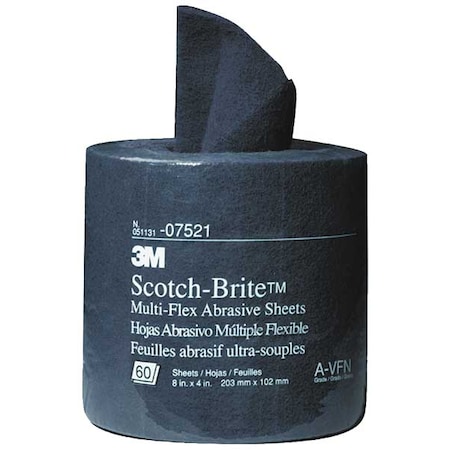 Scotch-Brite Sanding Hand Pad Roll, Alum. Oxide, VF 61500129244