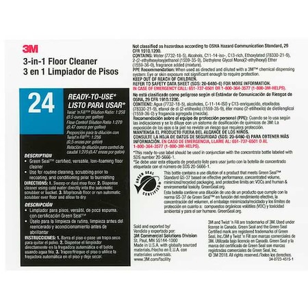 Tolco Secondary Label, Black, Blue/White, PK12 340424