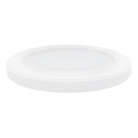 Cortech 20 gal, 22 gal, 25 gal, 30 gal Trash Can Top, Flat White, Plastic, 0 Openings 22 in W/Dia 4YKK9