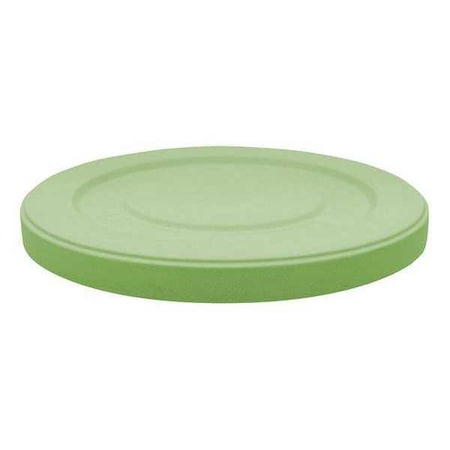 Cortech 35 gal, 40 gal, 45 gal, 50 gal, 55 gal Trash Can Top, Flat Green, Plastic, 0 Openings 4YKK4