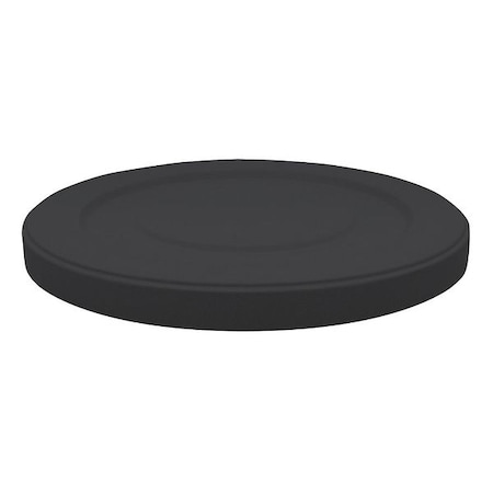 Cortech 35 gal, 40 gal, 45 gal, 50 gal, 55 gal Trash Can Top, Flat Black, Plastic, 0 Openings 4YKL5