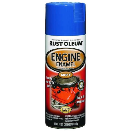 Rust-Oleum Engine Enamel, Ford Blue, 12 oz, Spray 248945