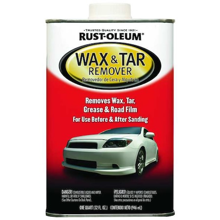 Rust-Oleum Wax and Tar Remover, 1 qt. 251475
