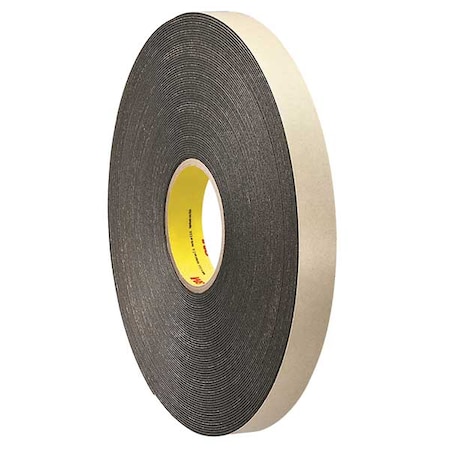 3M Double-Sided Foam Tape, 3/4 in W, 36 yd L, 1/16 in, Polyethylene Foam, Double-Sided 4496