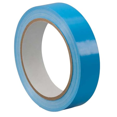 Tapecase Bag Tape, UPVC, Light Blue, 3/8 In x 72 Yd TC414