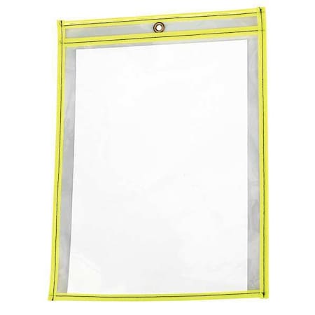 Zoro Select Shop Ticket Holder, Neon Yellw, PK15 4YNR7