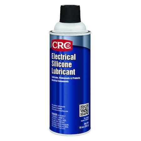 Crc Silicone Lubricant, 10 oz, Aerosol Can, Silicone, Colorless 02094