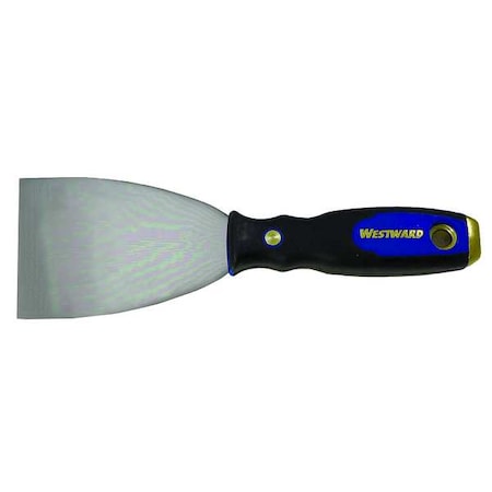 Westward Putty Knife, Stiff, 2", Carbon Steel  4YP30