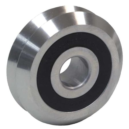 Bishop-Wisecarver Washdown Guide Wheel, Size 3, Bore.4724 In WDW3SSX