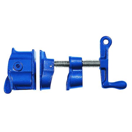 Westward Clutch Pipe Clamp, Steel Handle and - Throat Depth 4YR41