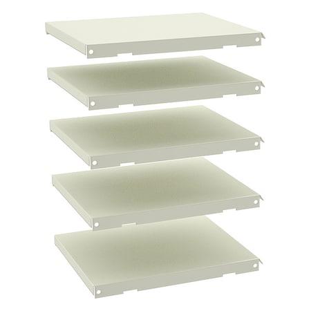 Tennsco Shelves, Letter Size, Putty, PK5 4005PY