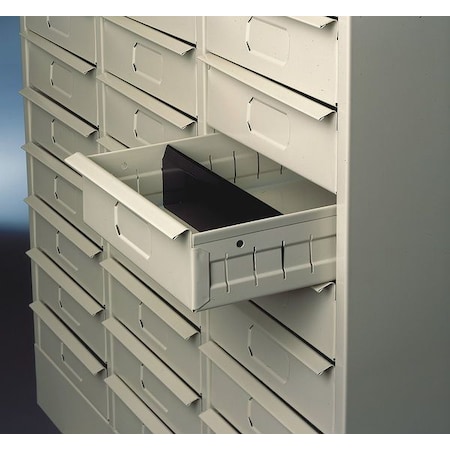 Tennsco Dividers, For 30 Drawer, Blk, PK30 30AD