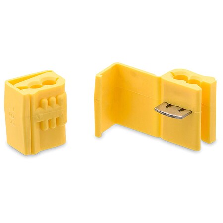 3M Insulation-Displacement Wire Connector, 12 AWG Max, 2 Port, Yellow, Polypropylene Insulation 562 BOX