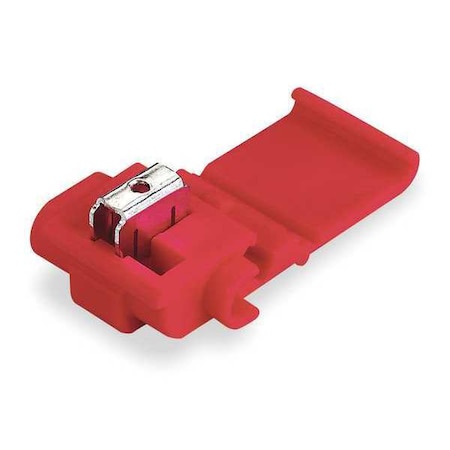 3M Insulation-Displacement Wire Connector, 16 AWG Max, 2 Port, Red, Polypropylene Insulation, 600 V 558-POUCH