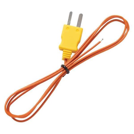 Fluke Thermocouple Probe, Mini Plug, Type J 80PJ-1