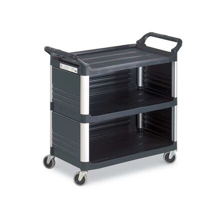Rubbermaid Plastic Enclosed Service Cart 300 Lb Capacity 40 5 8