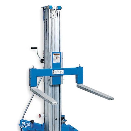 Genie Flat Pallet Fork, 30 In. L, Aluminum 32566-SGT
