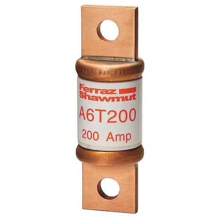 Mersen UL Class Fuse, T Class, Very Fast-Acting, 125A, 600V AC, Non-Indicating A6T125