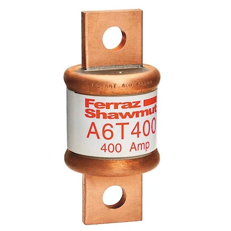 Mersen UL Class Fuse, T Class, Fast-Acting, 400A, 600V AC, Non-Indicating A6T400