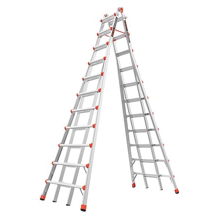 LITTLE GIANT LADDERS 20-1/2ft. Telescoping Step Ladder, IA, Alm 10121