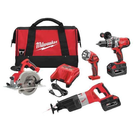 Milwaukee Tool M28 Cordless LITHIUM-ION 4-Piece Combo Kit 0928-29