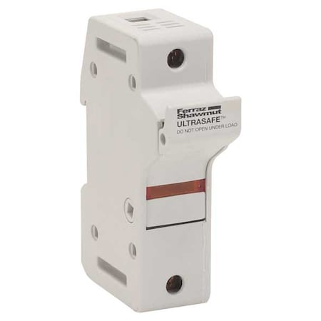 Mersen Finger Safe Fuse Block, J UL Class, 600V AC/DC Volt Rating, 1 Poles, Pressure Plate US6J1I