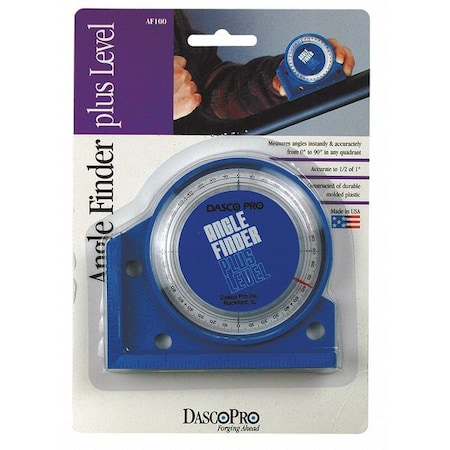 Dasco Pro Angle Finder, 0-90 Deg, 4 In Base AF100