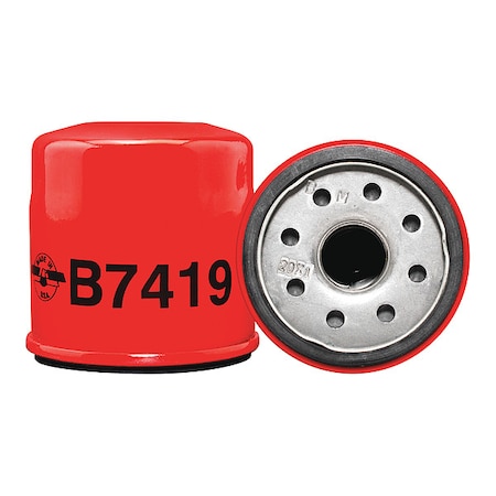 Baldwin Filters Oil Fltr, Spin-On, 2-5/8"x2-21/32"x2-5/8" B7419