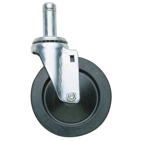 Metro Swivel Stem Caster, Rubber, 5 ", 200 lb. 5M