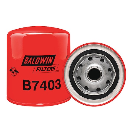 Baldwin Filters Oil Fltr, Spin-On, 4-3/8"x3-11/16"x4-3/8" B7403