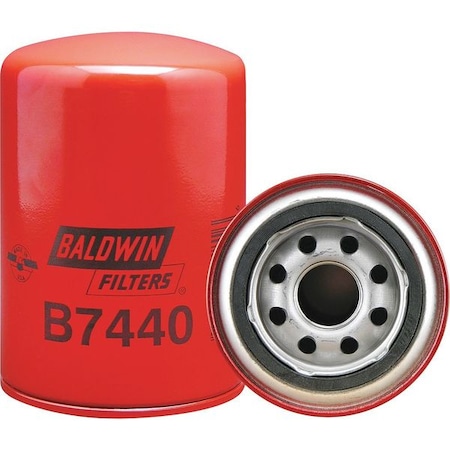 Baldwin Filters Oil Fltr, Spin-On, 5-3/8"x3-11/16"x5-3/8" B7440