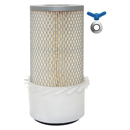 Baldwin Filters Air Filter, 5-3/16 x 11-1/16 in. PA3435-FN