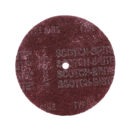 SCOTCH-BRITE Fiber Disc, 8x1/2in, Med, AlO 7100045907