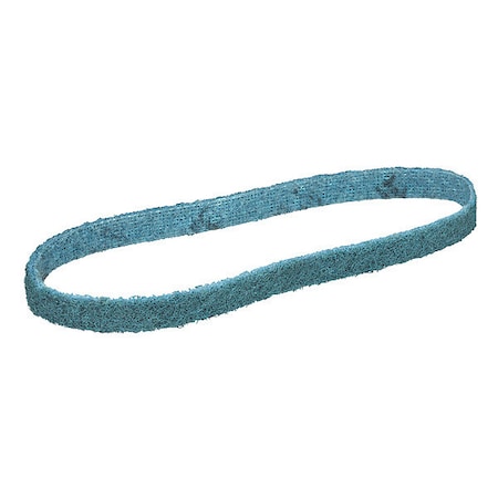 Scotch-Brite Sanding Belt, 3/4 in W, 18 in L, Non-Woven, Aluminum Oxide, Not Applicable Grit, Very Fine, SC-BS 7000120700