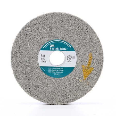 Scotch-Brite Deburring Wheel, XL-WL, 8A Medium, 6 in x 1 in x 1 in 7000000734