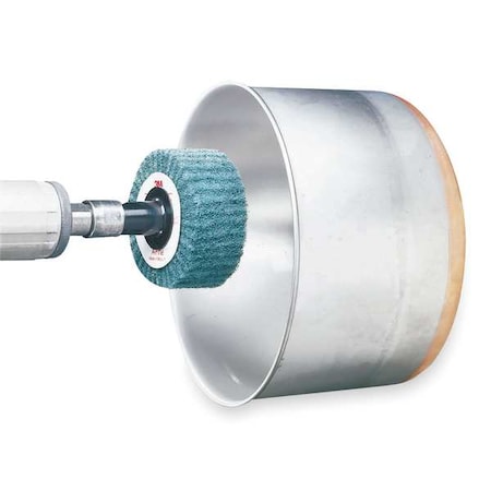 Scotch-Brite Flap Wheel, NonWoven, SC, 3x1.75x1/4 Shk, FN FN510079364