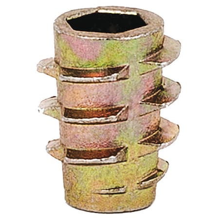 Zoro Select Hex Drive Threaded Insert, #10-32 Int Thrd Sz