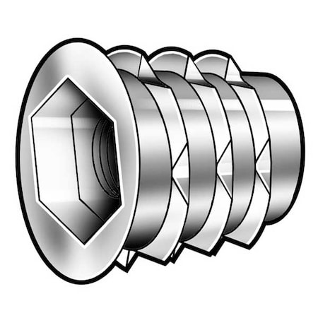 みるひー Zoro Select Hex Drive Threaded Insert, M8-1.25 Int Thrd Sz