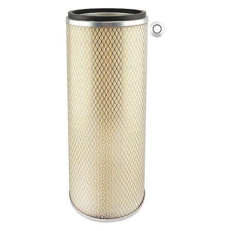 Baldwin Filters Air Filter, 7-5/8 x 17-3/8 in. PA2410