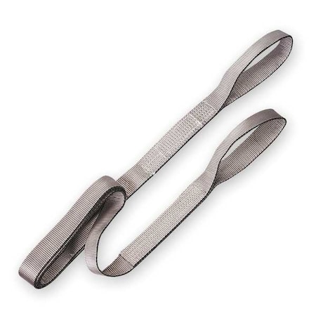 Lift-All Web Sling, Type 3, 10 ft L, 2 in W, Polyester, Silver EE1802TFX10